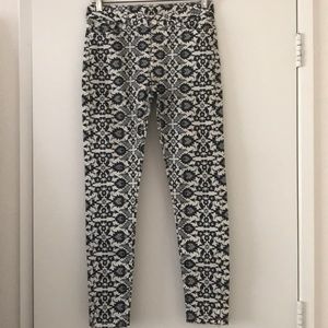 Patterned Zara jeans great condition worn once